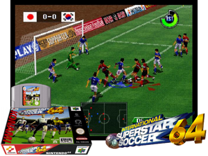 International Superstar Soccer 64 (Europe) Cover